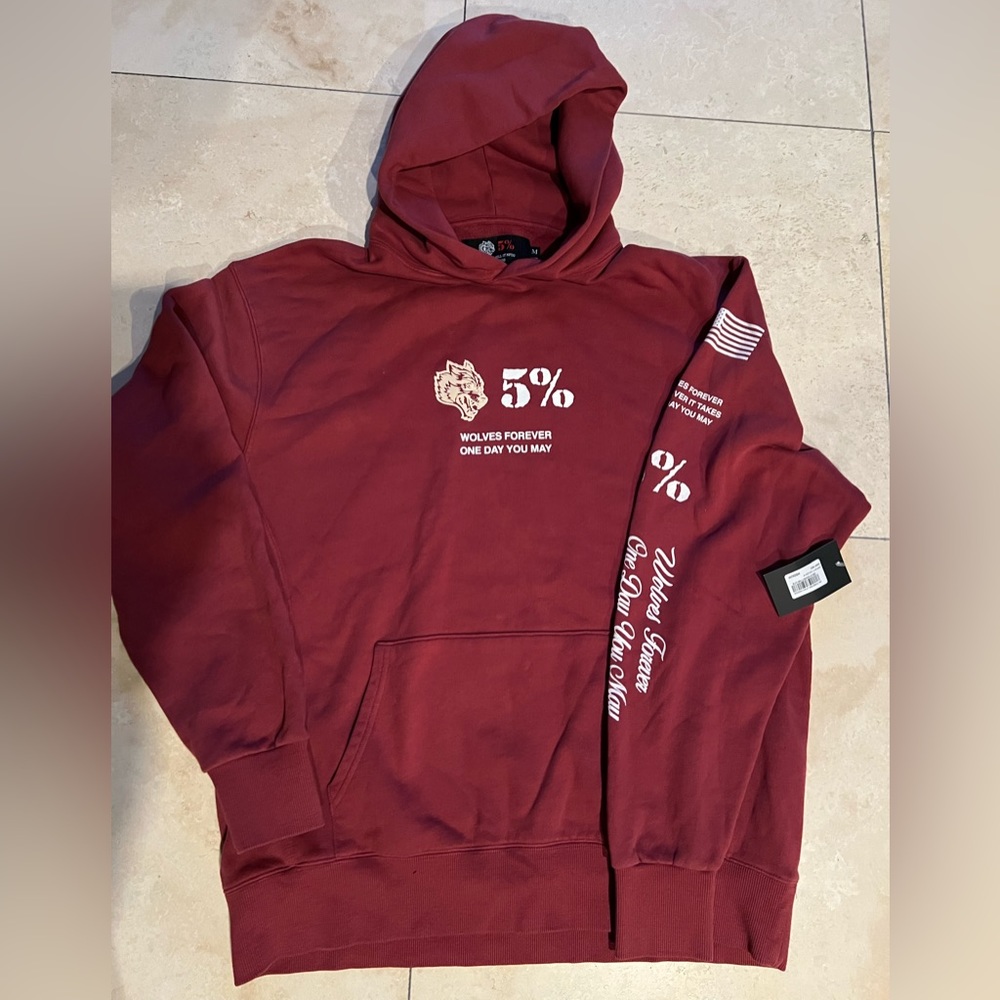 Darc Sport 5% Forever Utah Hoodie Rich Piana NEW.  Darcsport